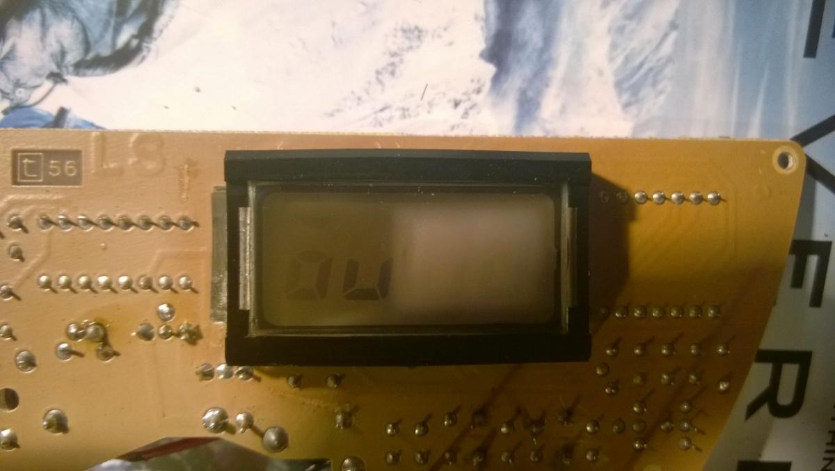 Platine Oberseite, LCD defekt
